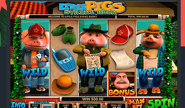Tragaperras Little Pigs Strike Back