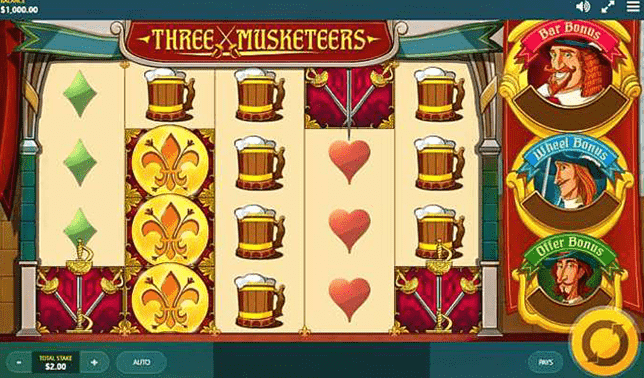 Tragaperras The Three Musketeers