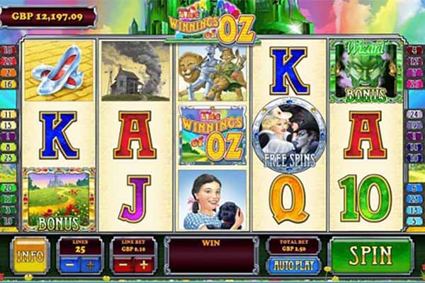 Tragaperras The Winnings of Oz