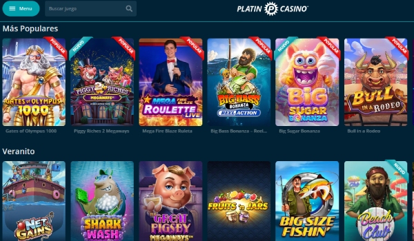 Tragaperras de casino Platin