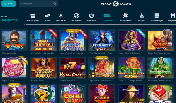 Juegos de casino Platin