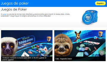 888 póker juegos