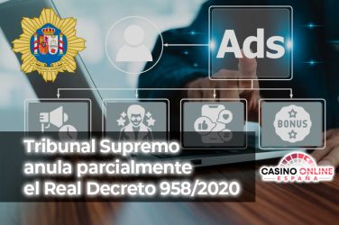 El Tribunal Supremo anula parcialmente el Real Decreto sobre publicidad en juegos de azar