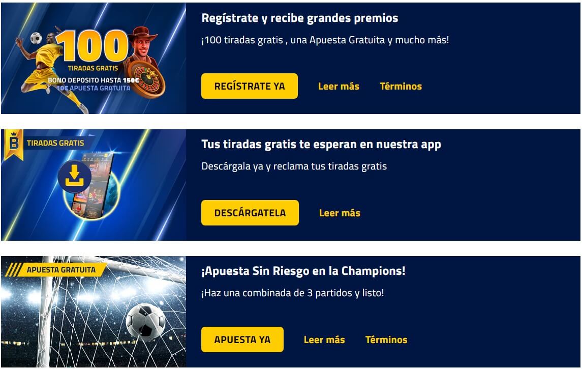 Promociones Admiral Bet