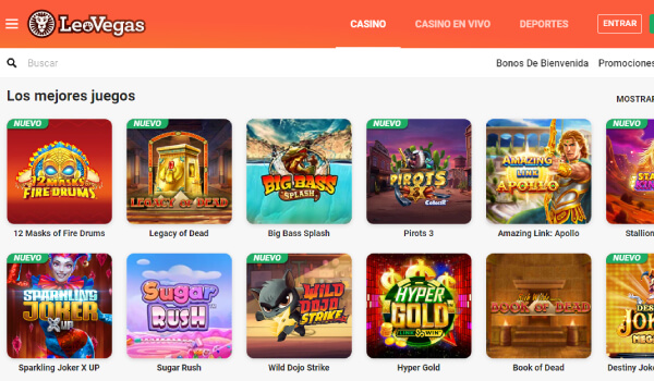 leo vegas juegos de casino en línea