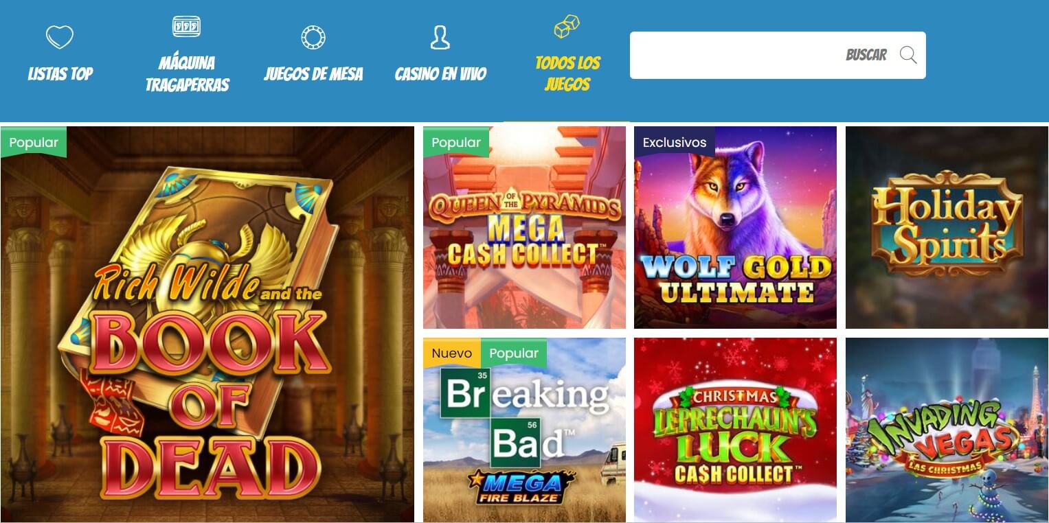 variedad de juegos PlayJango